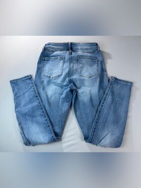 Rewash Women’sLight Blue Skinny Jeans Juniors Size 5 Destroyed Distressed